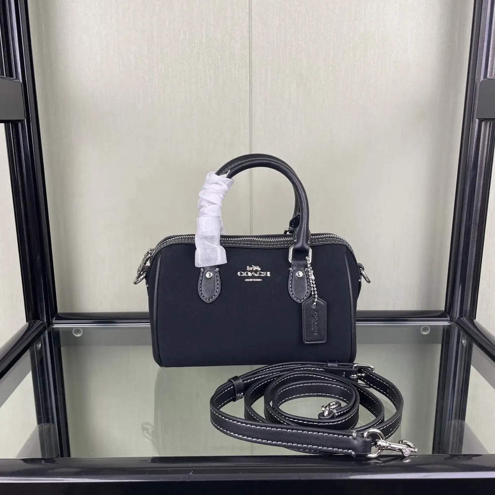 Coach Vintage Brown Mini Rowan18 Mini Boston Bag